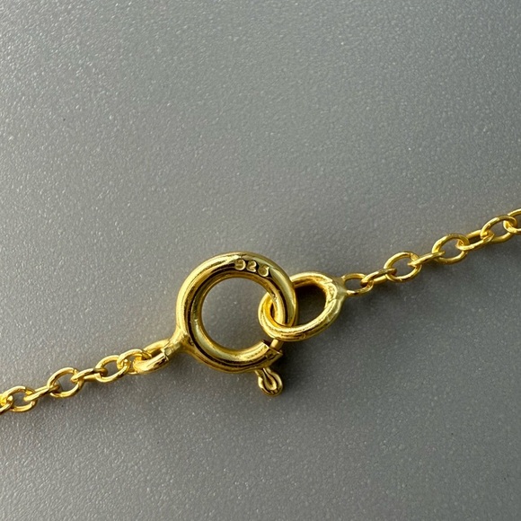 14k Gold Vermeil Rose Necklace – Dainty, Hypoallergenic, Gift for Her - Picture 10 of 11